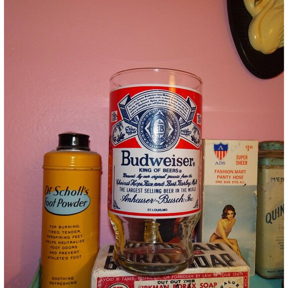 Vintage Budweiser King of Beers Glass Anheuser Busch - Picture 2 of 11
